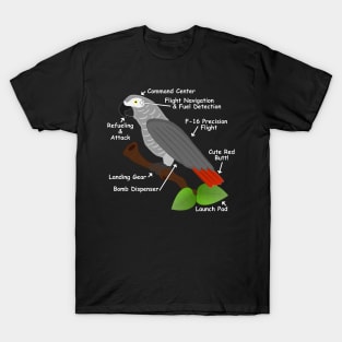 Anatomy of an African Grey Parrot T-Shirt